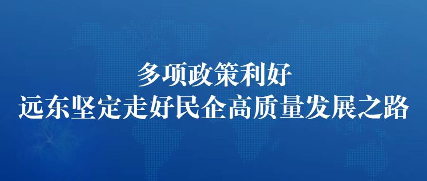 多项政策利好 远东坚定走好民企高质量发展之路